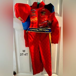 Cars 3 Lightning Mcqueen Classic Toddler Costume, Red, Medium (3T-4T)